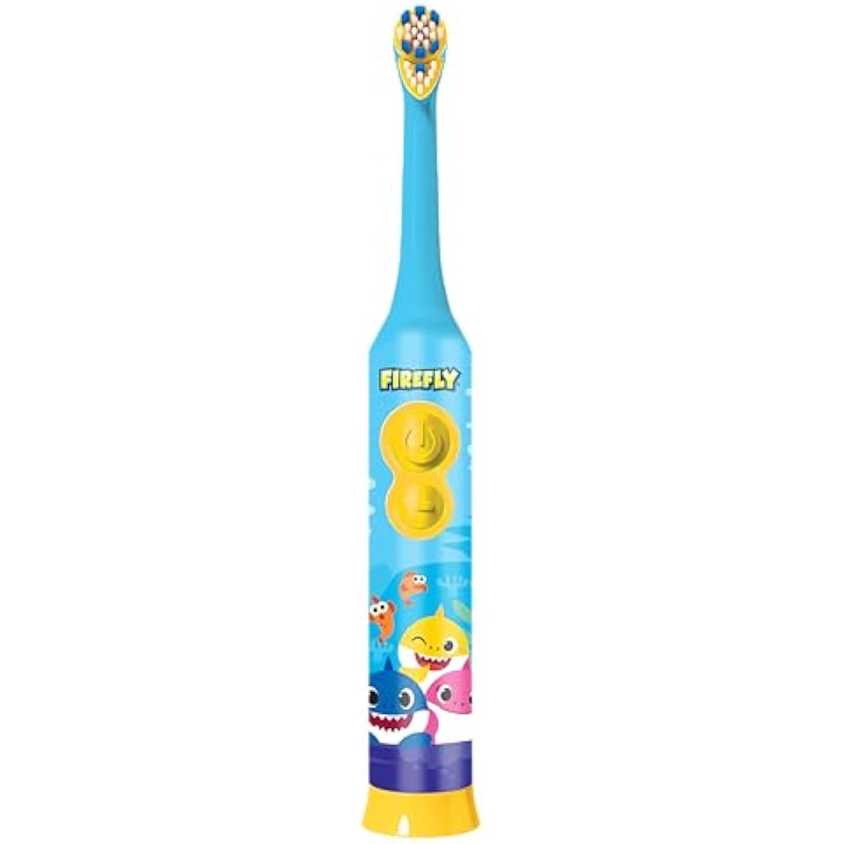 Firefly Clean N' Protect Baby Shark Toothbrush with soft bristles and anti-slip grip handle, battery included, ages 3+