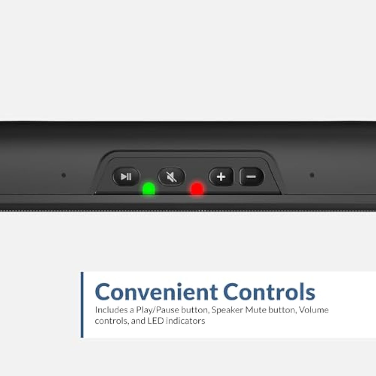 Cyber Acoustics ca-2890 usb stereo speaker bar for pc mac chromebook easy control