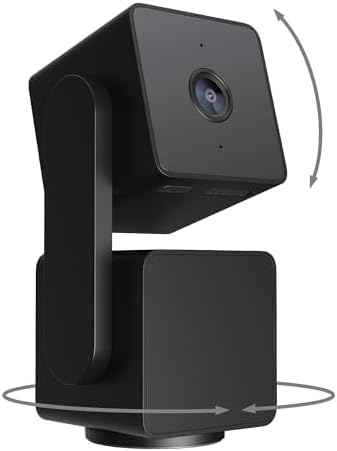 WYZE Cam Pan v3 Indoor/Outdoor IP65 1080P 360° Pan/Tilt/Zoom WiFi Smart Home Security Camera, Motion Tracking for Baby/Pet, Color Night Vision, Works with Alexa&Google Assistant, Free Expert Setup