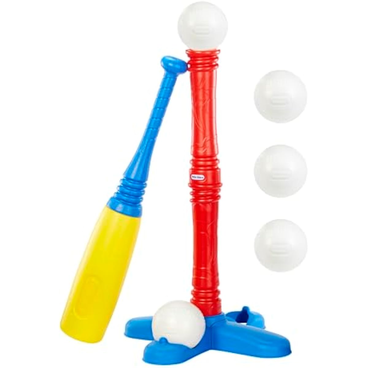 little tikes t-ball set, red, adjustable, 5 plastic balls for toddlers ages 18+ months