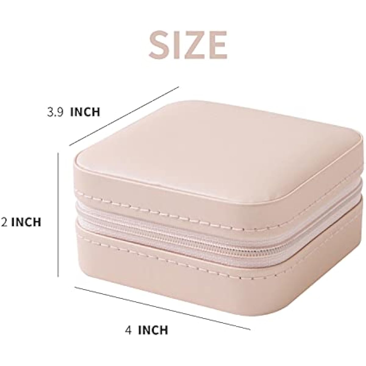 keLofoN small pink jewelry case with mirror travel gift for girls women
