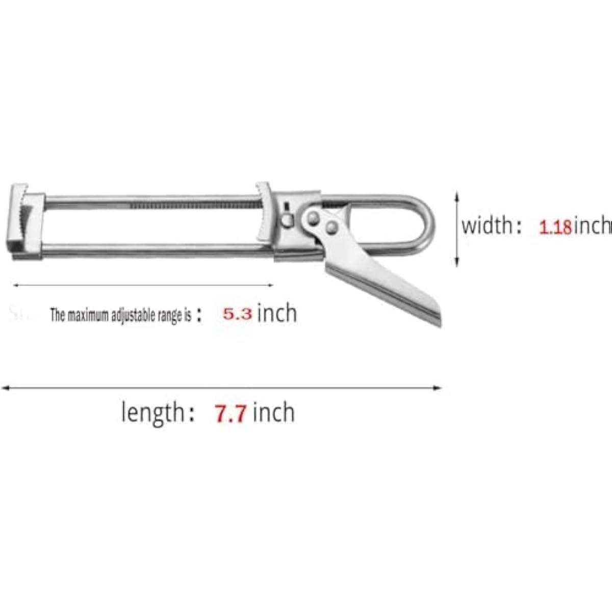 zengxiaoyun silver Master Jar & Bottle Opener stainless steel multifunctional adjustable kitchen