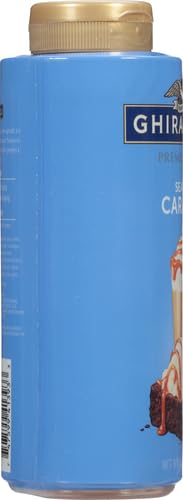 Ghirardelli Sea Salt Caramel dessert sauce 16 oz bottle for desserts and drinks