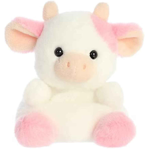 Aurora® Adorable Palm Pals™ Belle Strawberry Cow™ Stuffed Animal - Fun Collectible Plush for Kids and Adult Collectors - Perfect for Decorating Rooms and Birthday Gifts - Pink 6 Inches