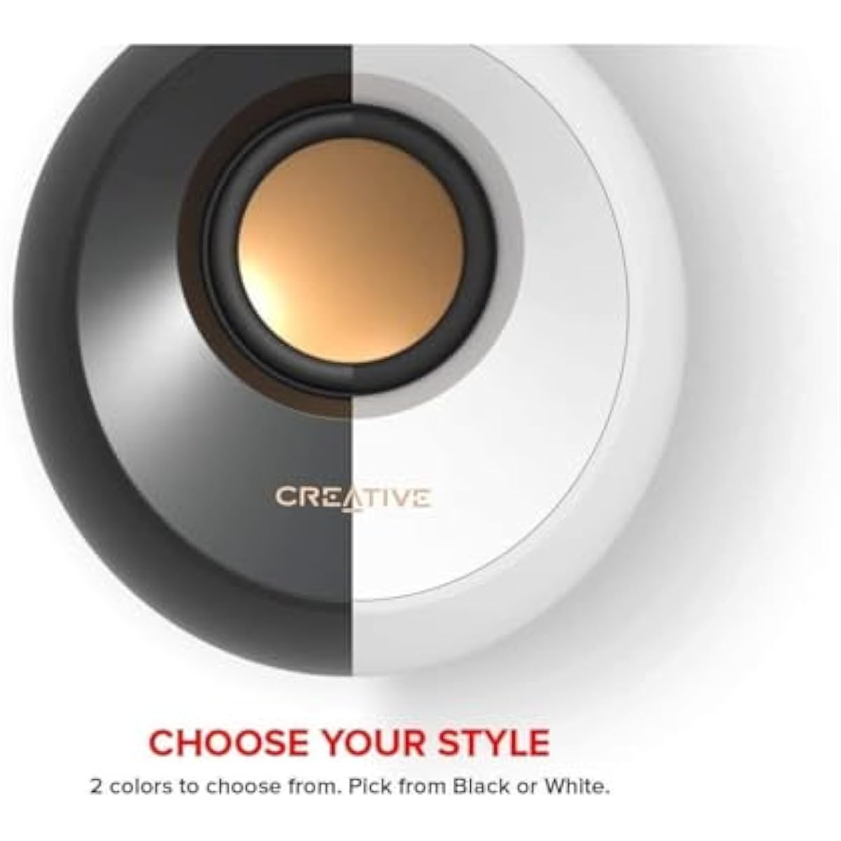creative pebble 2.0 usb-powered desktop speakers with far-field drivers and passive radiators for pcs and laptops in black