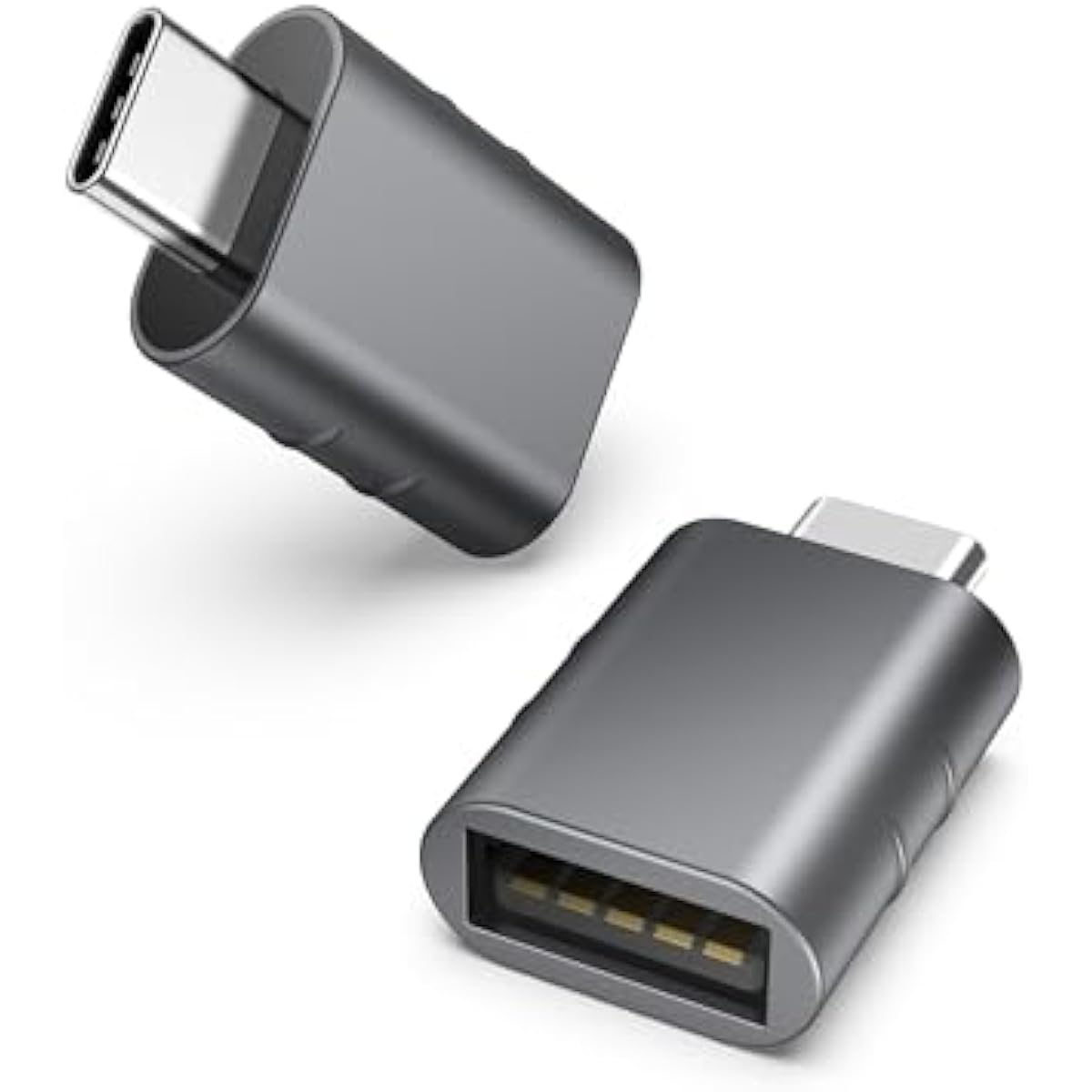 syntech usb c to usb adapter pack of 2 space grey thunderbolt 4 compatible with macbook pro air surface ipad