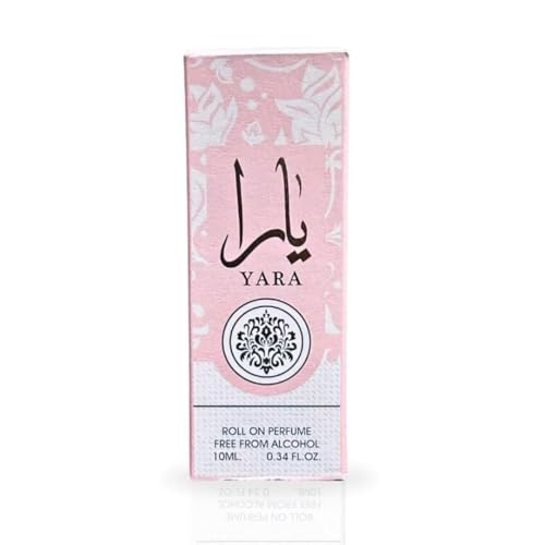 Ard Al Zaafaran Yara perfume roller, 10ml, 0.34 oz, fragrance for women, alcohol-free, long lasting