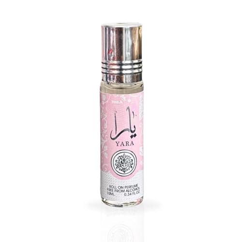 Ard Al Zaafaran Yara perfume roller, 10ml, 0.34 oz, fragrance for women, alcohol-free, long lasting