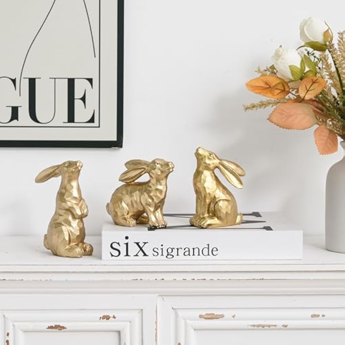 resin-gold-bunny-decor-rabbit-figurines-small-easter-bunny-set-of-3-antique-gold-collection