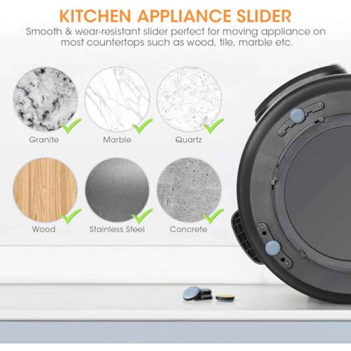 Aieve Appliance Sliders, 8 Pcs Small Appliance Slider for Countertop, Self Adhesive Home Finds Caster Wheels Rollers, Kitchen Must Have Gadgets for Stand Mixers, Coffee Makers, Air Fryers