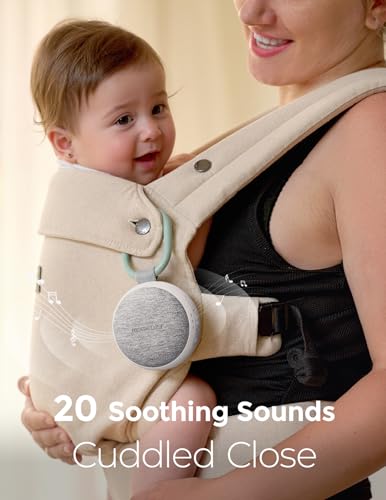 momcozy portable sound machine with night light, white noise sound machine for baby 20 soothing sounds