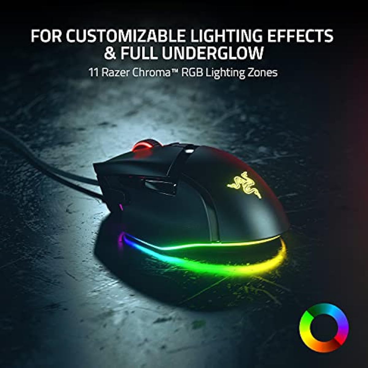 razer basilisk v3 customizable ergonomic gaming mouse with 26k dpi optical sensor and 11 programmable buttons