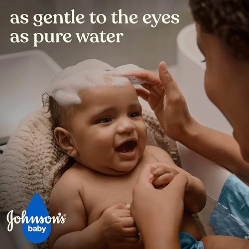 johnson's baby shampoo with aloe vera & vitamin b5, tear free, newborn essentials, 20.3 fl oz