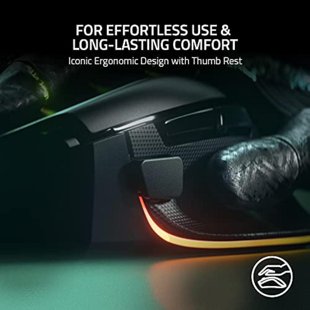 razer basilisk v3 customizable ergonomic gaming mouse with 26k dpi optical sensor and 11 programmable buttons