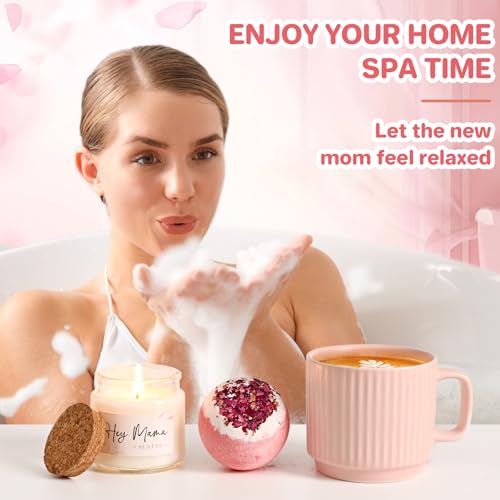 YHRJWN New Mom Gifts, 10 Pcs New Mom Care Package After Baby & After Birth, Postpartum Gifts for Mom, Pregnancy Gift for Expecting Mom, First Time Mothers Day Birthday Gift Set