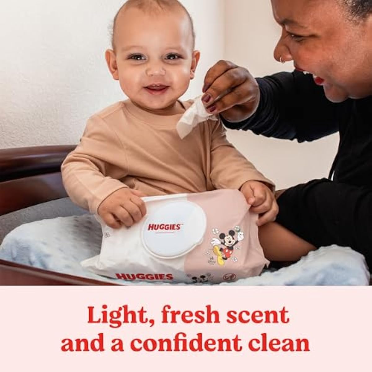huggies simply clean fresh scent baby wipes, 3 flip-top packs of 64 (192 wipes total) - 3 x 64 count