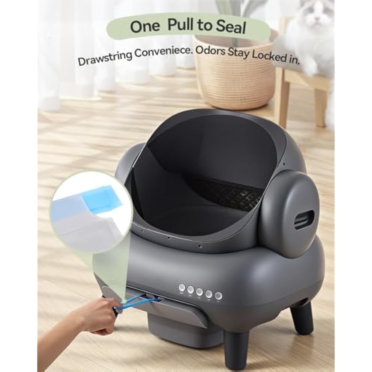 petpivot autoscooper 11 neakasam1 open-top self-cleaning cat litter box replacement unscented leak-proof trash bags