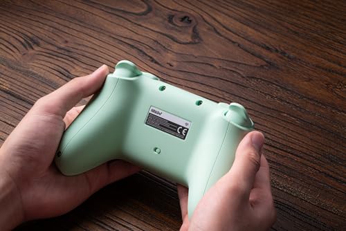 8bitdo ultimate 2c wireless controller for windows pc and android with 1000hz polling rate, hall effect joysticks and triggers, and remappable l4/r4 bumpers in green