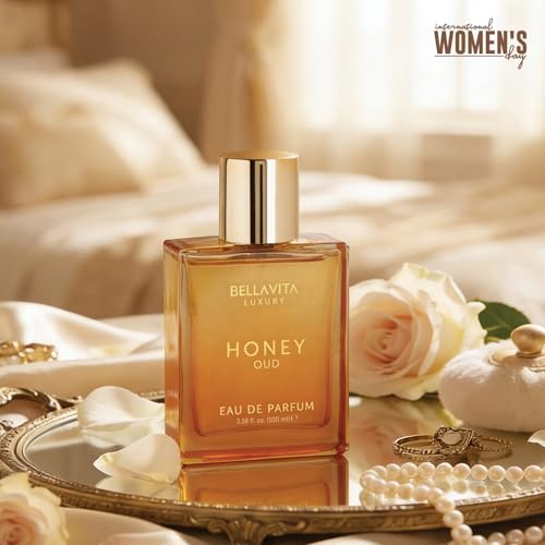 BellaVita Luxury Honey Oud Eau de Parfum 3.4 fl oz unisex fragrance patchouli vanilla bergamot