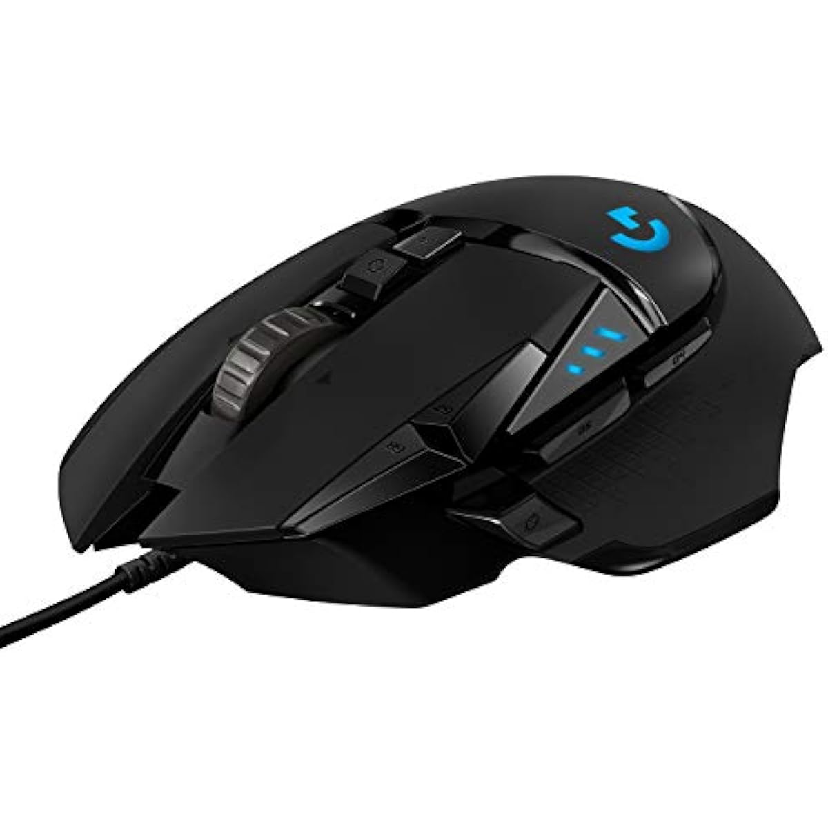 Logitech G502 Hero High Performance Wired Gaming Mouse with Hero 25K Sensor, RGB, Adjustable Weights, 11 Programmable Buttons - Black