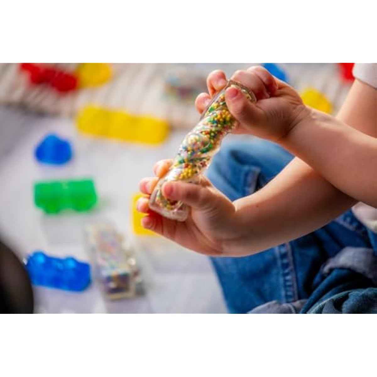 Goliath Jelly Blox Creative Kit | Includes 20 Blocks | Toddler & Preschool Building Blocks Kids Can Squeeze, Stretch, Squish | MESH ACCREDITED | Safety Tested & Ouch-Free | Sensory Play Toy Ages 2+
