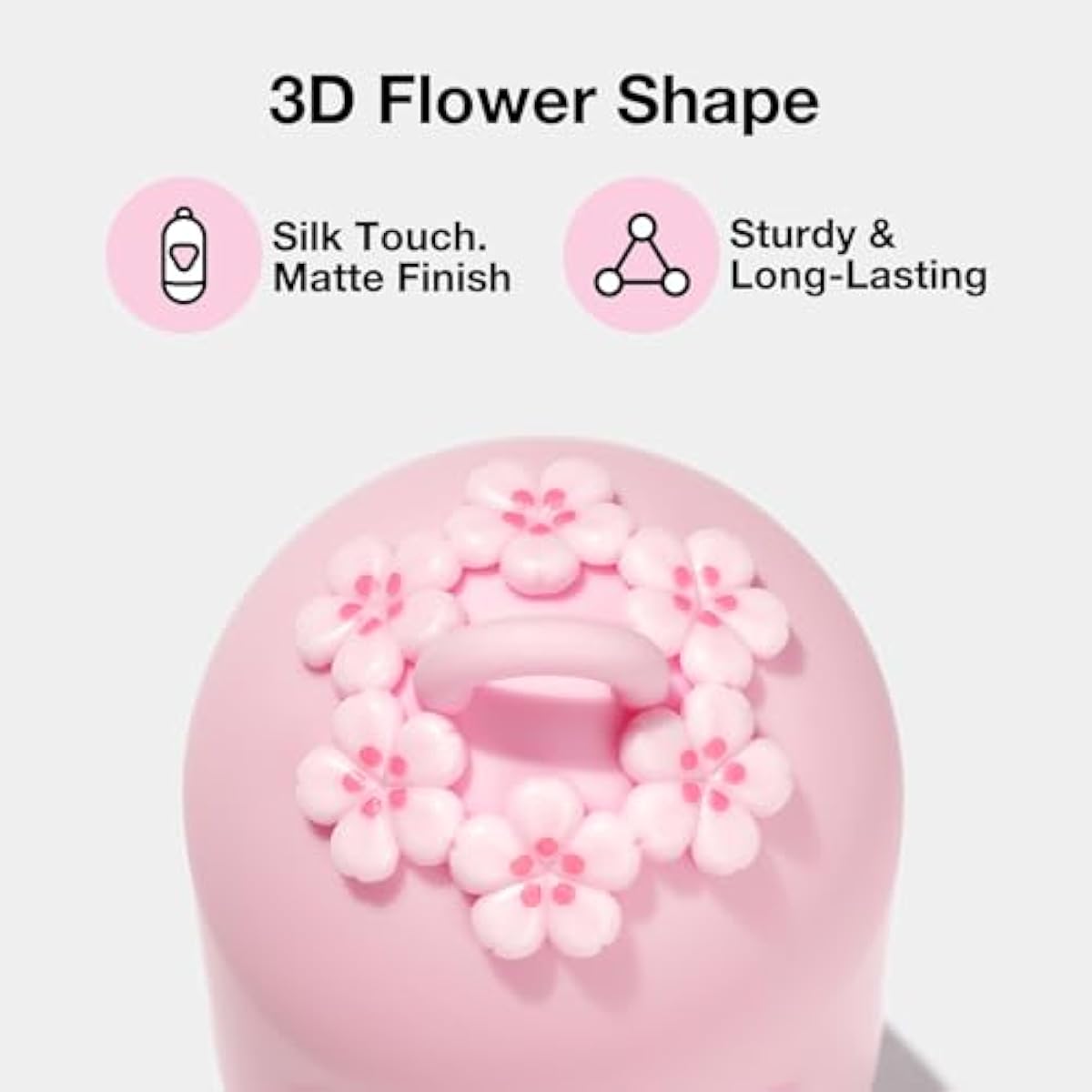 vetreska dog poop bag dispenser with cherry blossom scented bags and holder, pink
