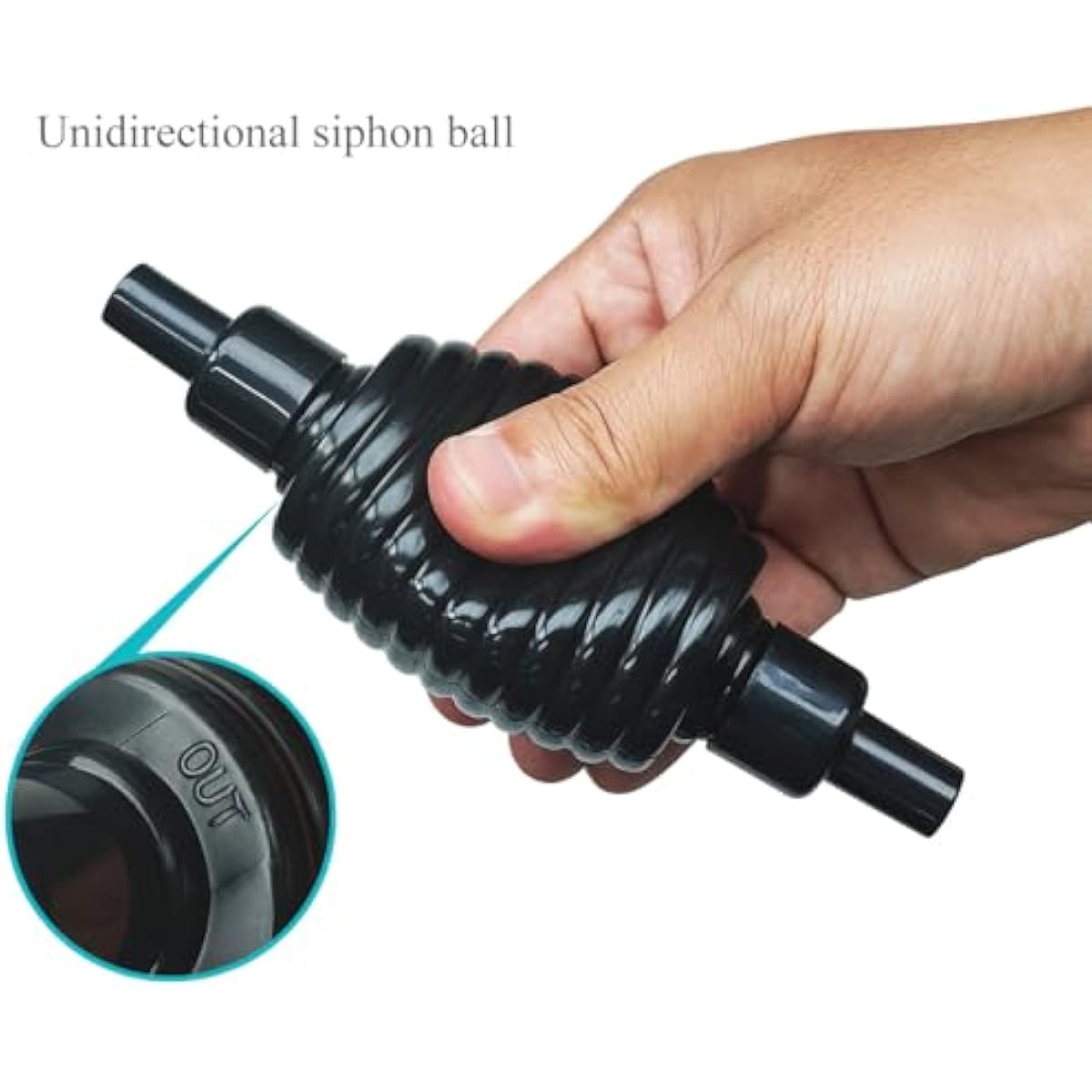 5ft long aquarium siphon vacuum cleaner for fish tank cleaning gravel and sand with durable pc hose