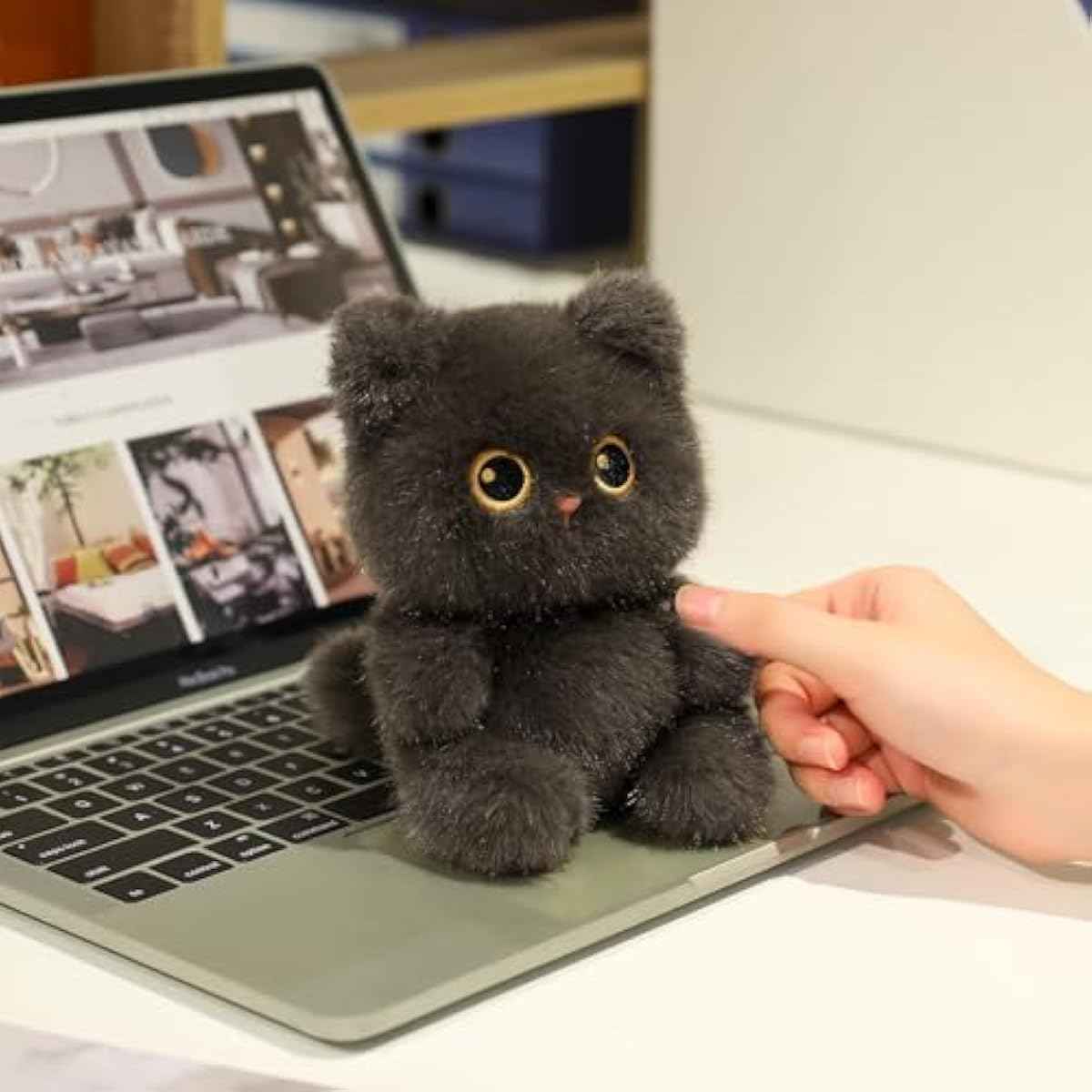 Ditucu Cat Stuffed Animals Cute Soft Plush Dolls Small Plushies Toys Gifts for Kids Grey 6 inch