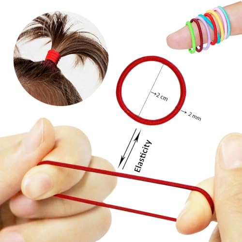 200pcs small hair ties for baby girls infants toddlers kids, elastic hair ponytail holder accessories