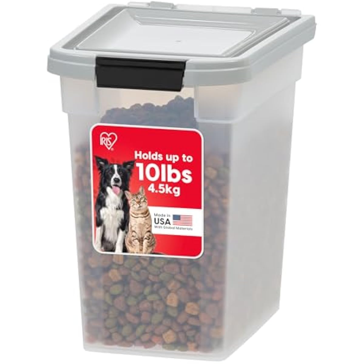 IRIS USA Airtight Pet Food Storage Container for Cats, Dogs, and Birds