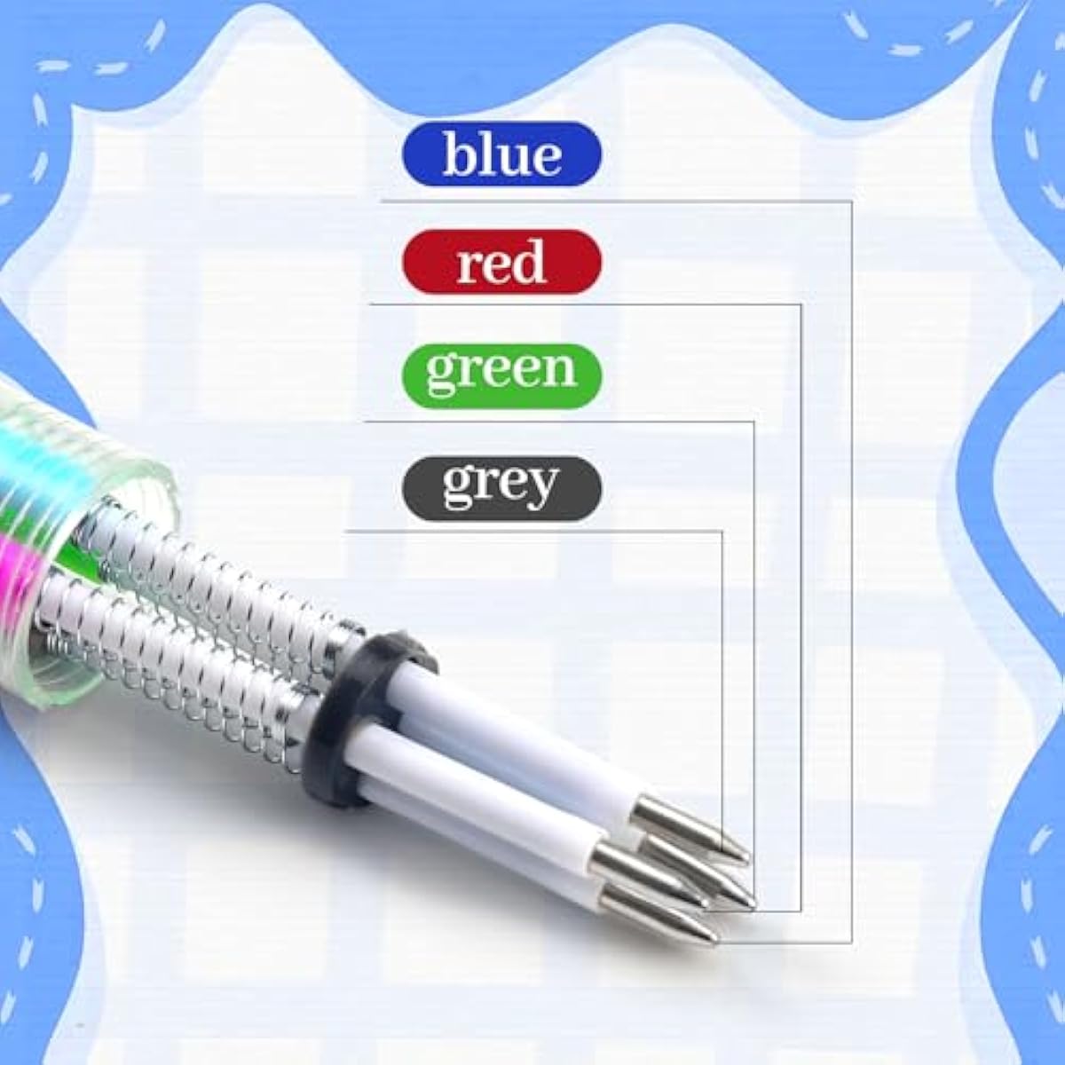 cZWZ 20Pcs Mini Multicolor Pens 4-in-1 Cute Ballpoint Pens for Kids Birthday Party Favors Gifts Teacher Supplies
