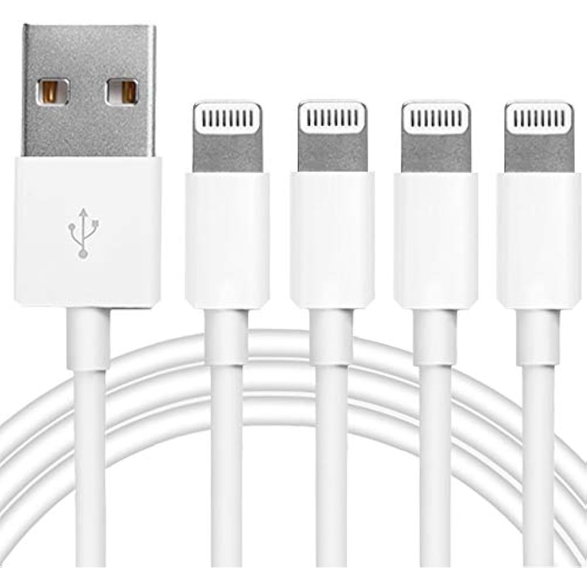 4Pack [Apple MFi Certified] Charger Lightning to USB Charging Cable Cord Compatible iPhone 14/13/12/11 Pro/11/XS MAX/XR/8/7/6s Plus,iPad Pro/Air/Mini,iPod Touch (3.3ft)