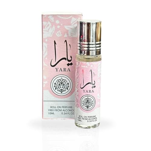 Ard Al Zaafaran Yara perfume roller, 10ml, 0.34 oz, fragrance for women, alcohol-free, long lasting