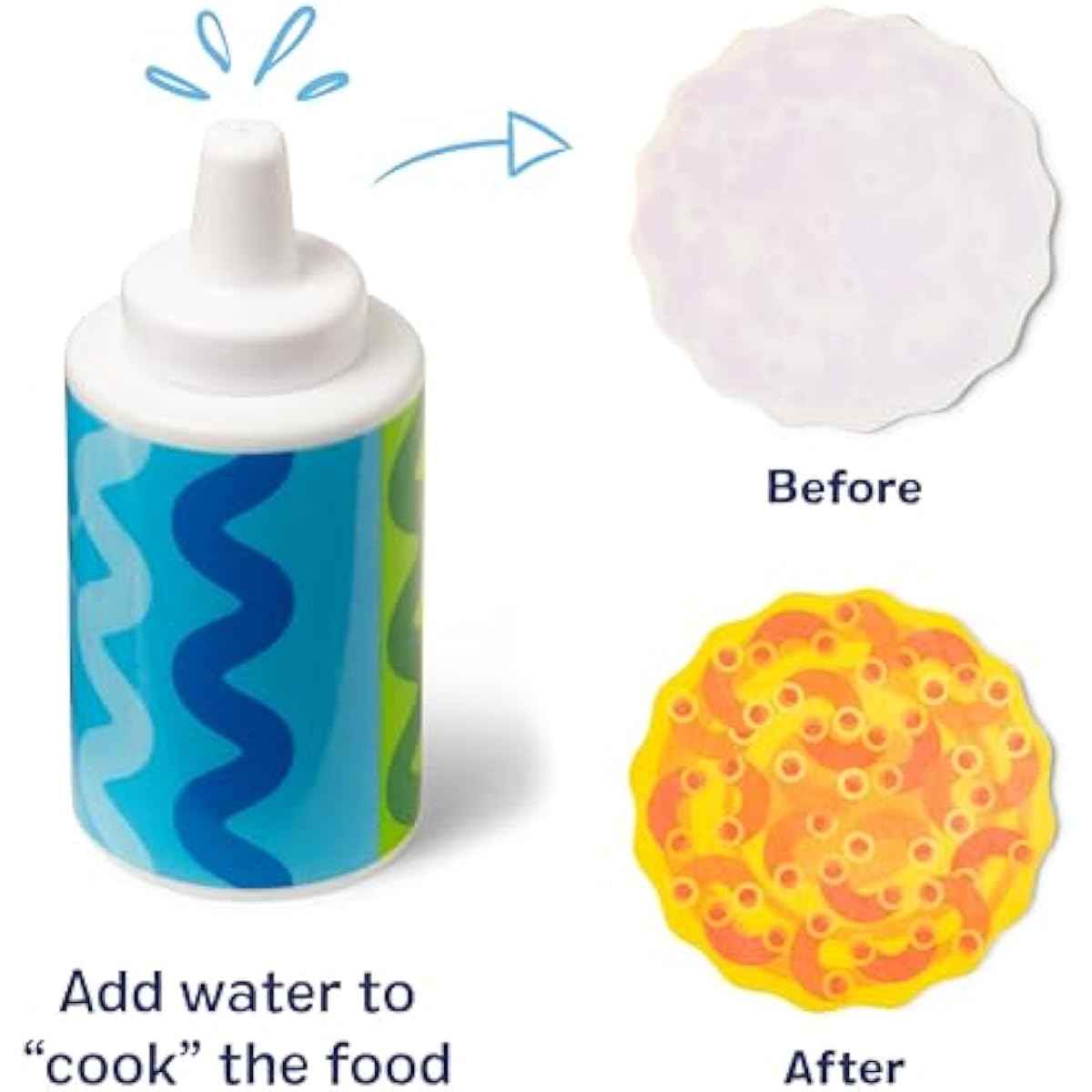 Melissa & Doug Simmer & Stir Stovetop Play Set with Water Wow!® Color Changing Play Food Preschool Toy Ages 3+