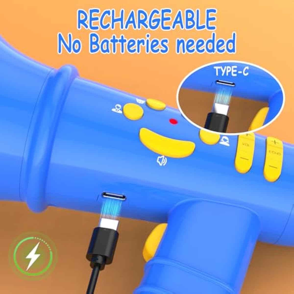 Voice Changer for Kids,Birthday Gift for Boys Girls Ages 3,4,5,6,7,8 - Boy Toys for 3-8+ Year Old - Noise Maker Prank Gift for Christmas,Easter,Halloween,Cool Gadgets for Boys Toddler (Blue)