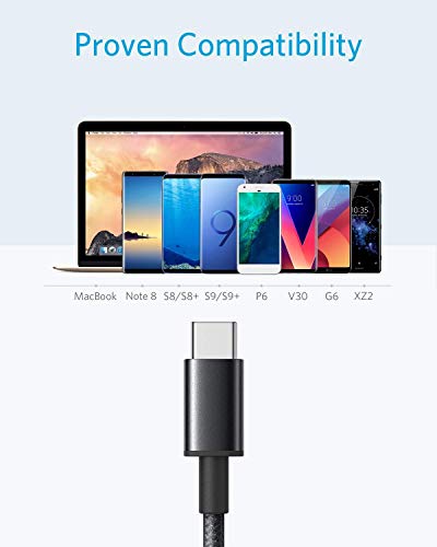 anker 2-pack usb a to usb c cable for iphone 17 series, samsung galaxy s10 and more (black, 3ft)