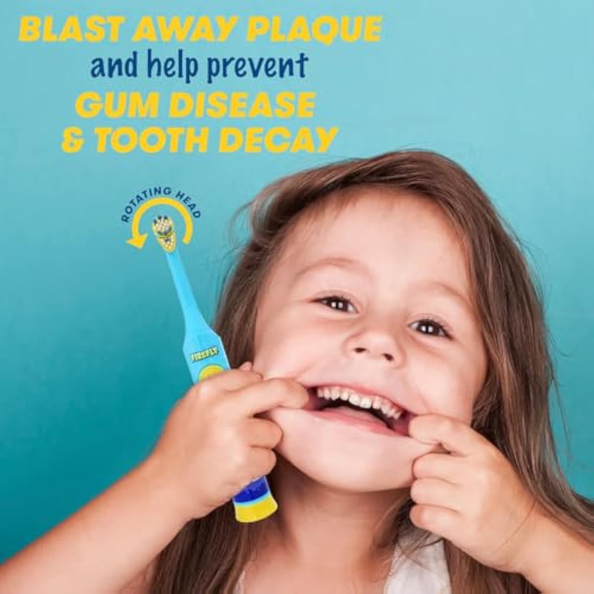 Firefly Clean N' Protect Baby Shark Toothbrush with soft bristles and anti-slip grip handle, battery included, ages 3+