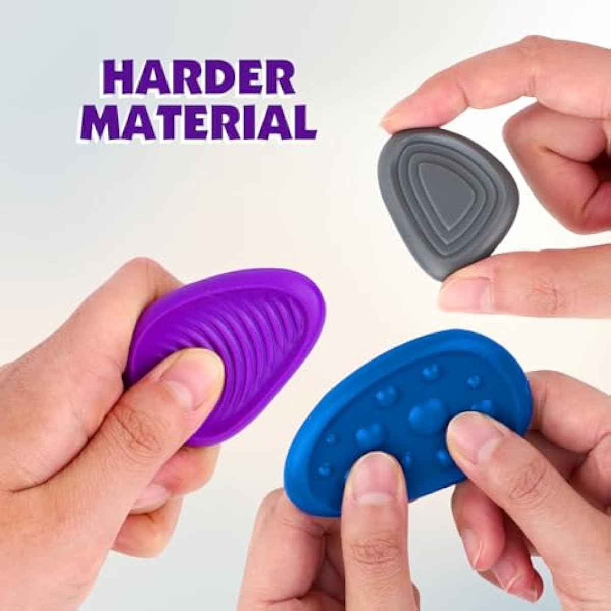 Fidget Toys Adults Sensory Stone: 6 Pack Textured Worry Stone for Autism Kids Calming Down - Fidget Stress Toys for Anxiety Relief - Small Students Prizes Fidget Toys
