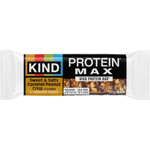 KIND Protein MAX Variety Pack, High Protein Bars, 20g Protein, 1g Sugar, Keto Snacks, 12 Count Pack