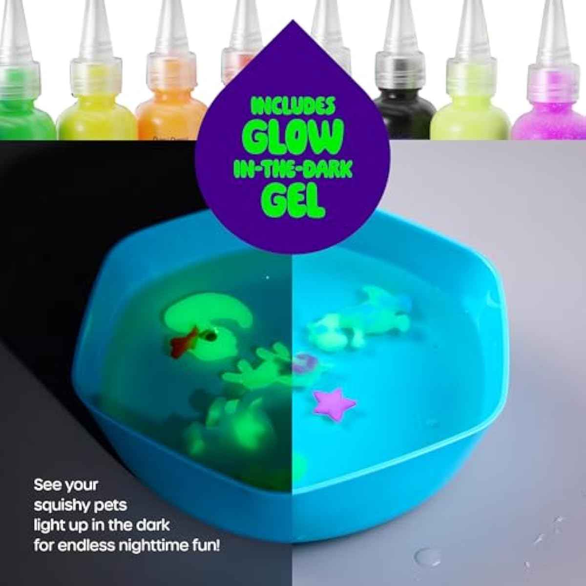 Dan&Darci Aqua Fairy Water Gel Kit for Kids - Magic Elf Toy Kits - Waters Pets - DIY Squishy Maker Set - Craft for Kids - Make Your Own Squishies Toys Crafts for Boys & Girls