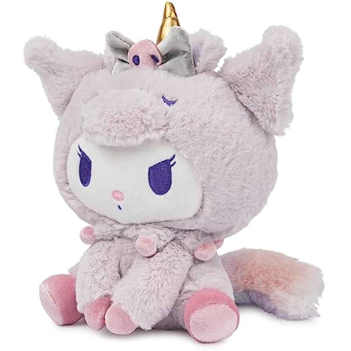 GUND Sanrio Kuromi Unicorn Plush Toy, Premium Stuffed Animal for Ages 1 and Up, Purple, 6”