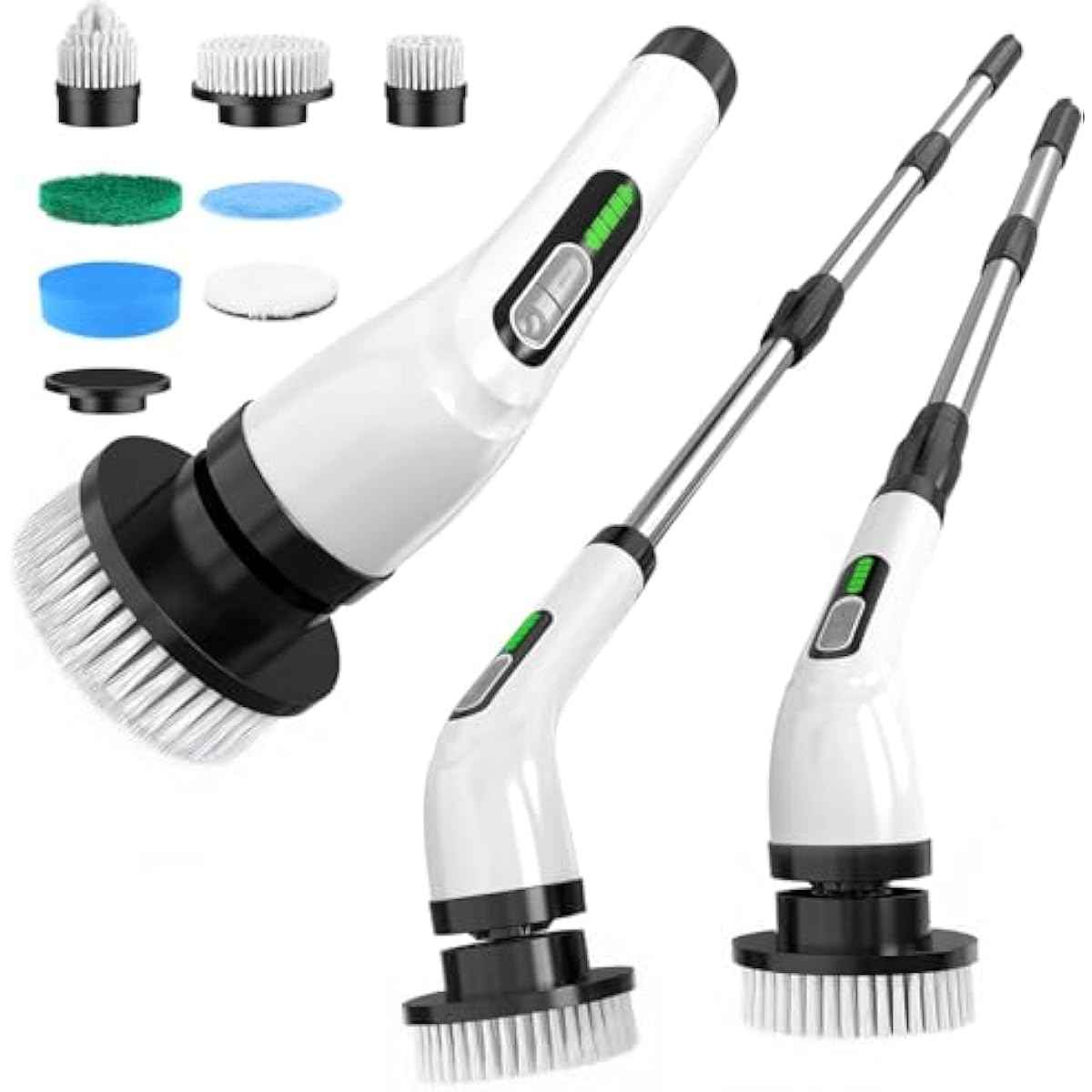 Electric Spin Scrubber for Cleaning Bathroom: Cordless Power Shower Scrubber - Electric Cleaning Brush for Tile Tub