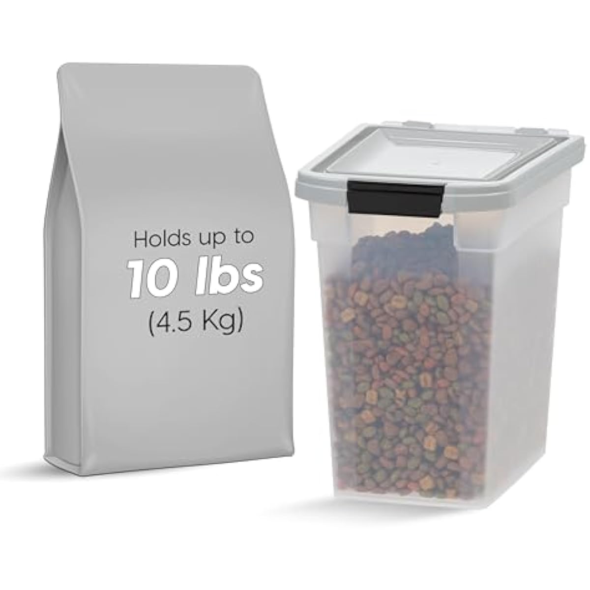 IRIS USA Airtight Pet Food Storage Container for Cats, Dogs, and Birds