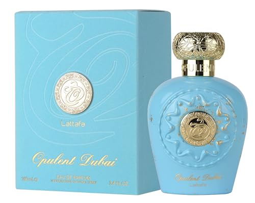 Lattafa Opulent Dubai - Citrus, Fruity, Floral, Woody - Eau de Parfum Long-Lasting Fragrance for Unisex, 3.4 Ounce / 100 ml