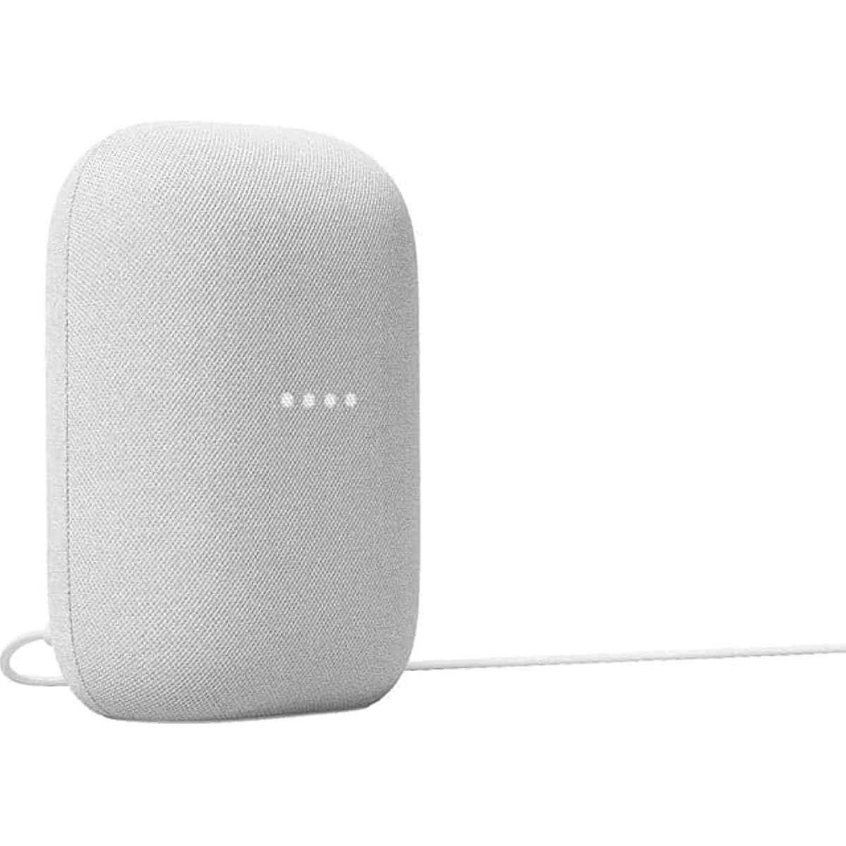 Google Audio Bluetooth Speaker - Wireless Music Streaming, Powerful Sound, Assistant Built-in, Wi-Fi and Bluetooth Connectivity, Smart Home Control, Stereo Pairing - Chalk