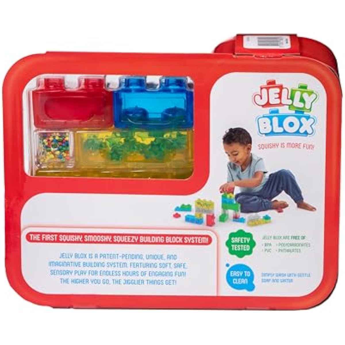 Goliath Jelly Blox Creative Kit | Includes 20 Blocks | Toddler & Preschool Building Blocks Kids Can Squeeze, Stretch, Squish | MESH ACCREDITED | Safety Tested & Ouch-Free | Sensory Play Toy Ages 2+
