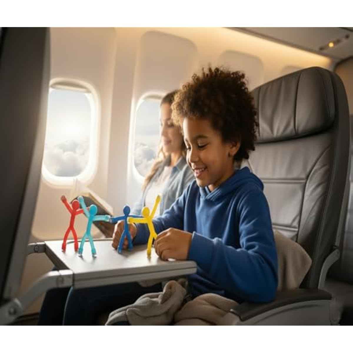 MAGMEN STEM Magnetic Travel Toys 10PC, Airplane Car Road Trip, Stocking Stuffers Fidget Sensory Toys for Kids 3 Years and Older