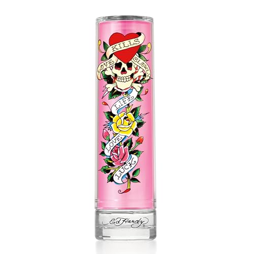 Ed Hardy Perfume for Women, Eau De Parfum Spray with Warm Amber Notes, 3.4 fl oz