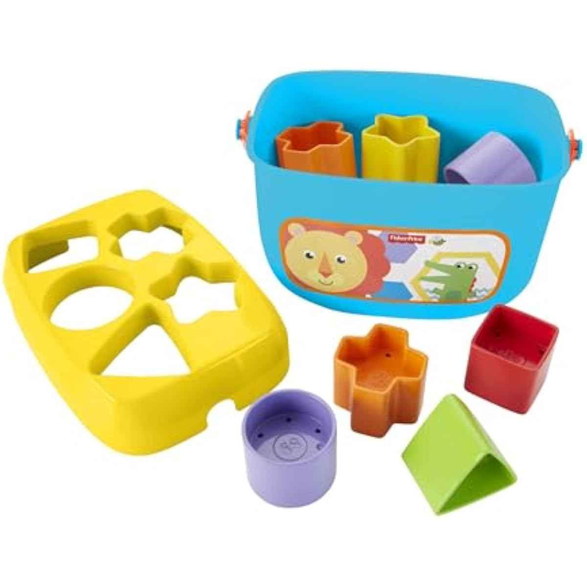Fisher-Price Stacking Toy Baby's First Blocks Set of 10 Shapes for Sorting Play for Infants Ages 6+ Months