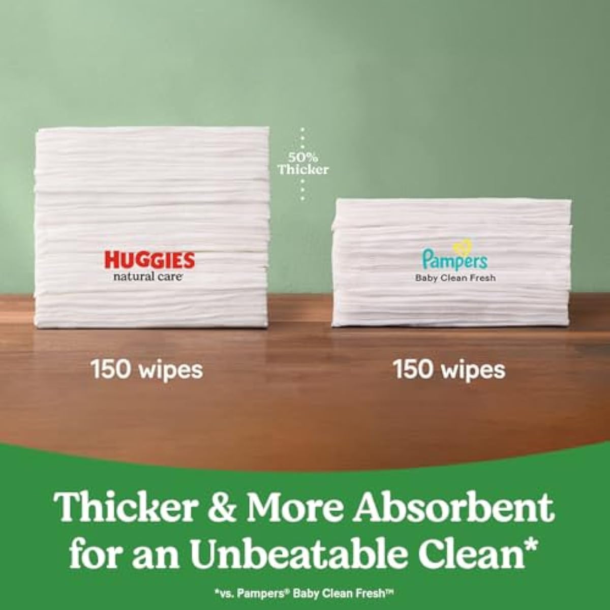 Huggies unscented baby wipes, 99% purified water, 56-count, 1 flip-top pack, hypoallergenic, fragrance free
